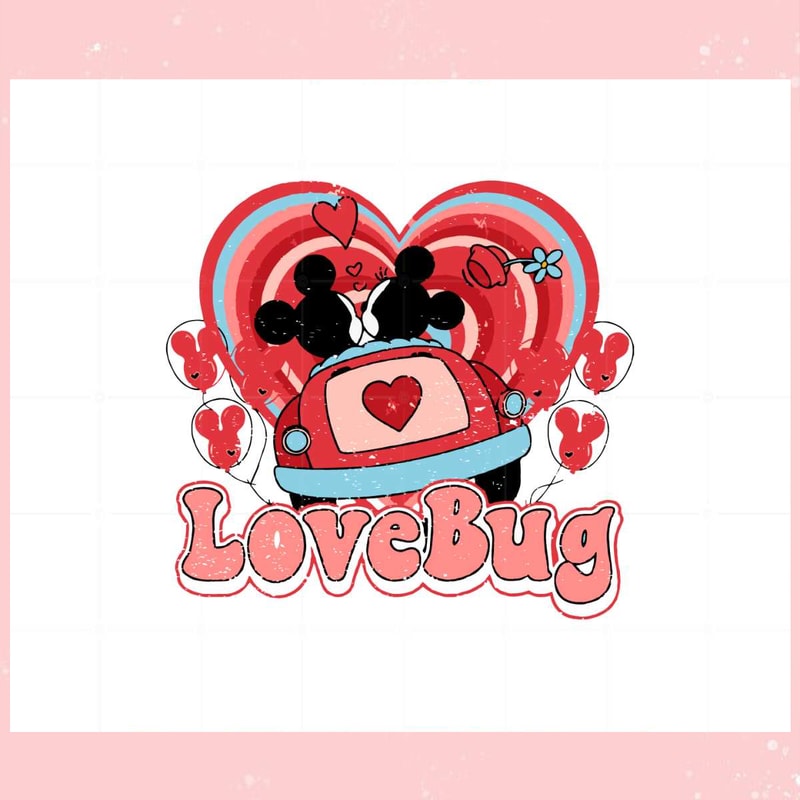 Valentines Day Mickey Minnie Love Bug Svg Graphic Designs Files.jpg