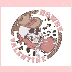 vintage howdy valentine skull skeleton svg,valentine svg,valentine day ,valentine,happy valentine, cupid svg