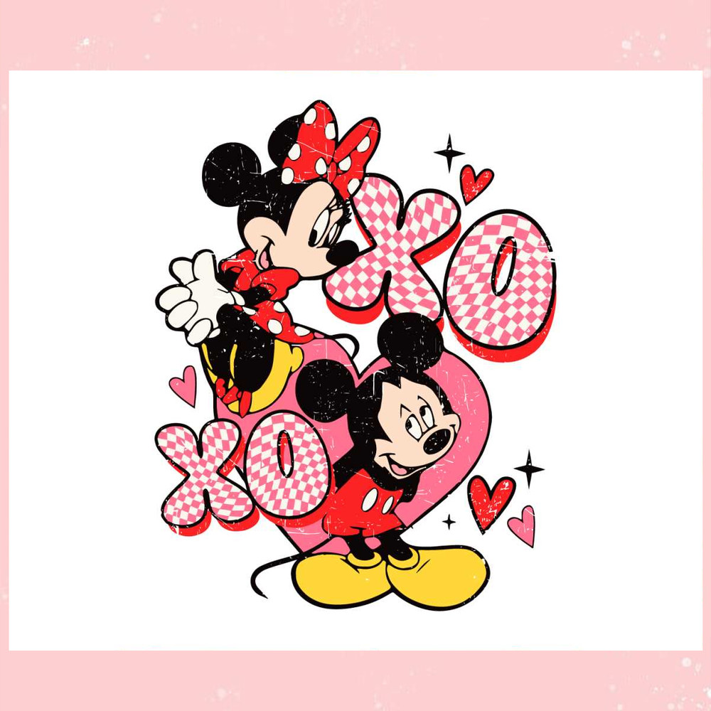 Vintage Mickey and Minnie XoXo SVG.jpg