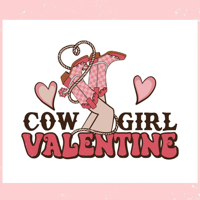 Vintage Western Cowgirl Valentine SVG.jpg