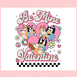 be mine valentine bluey bingo png,valentine svg,valentine day ,valentine,happy valentine, cupid svg