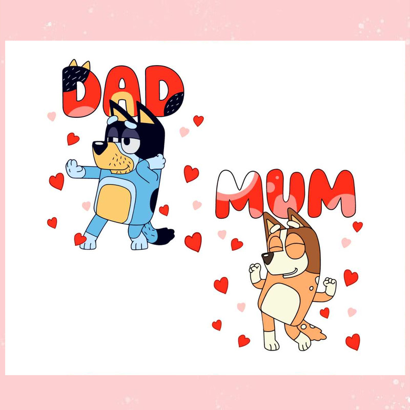 Bluey Mum Dad Valentine Couple SVG.jpg