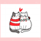 Cute Valentine Cats Cat Couple SVG Graphic Designs Files.jpg