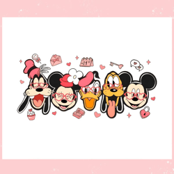 disneyland mickey and friends valentine png,valentine svg,valentine day ,valentine,happy valentine, cupid svg