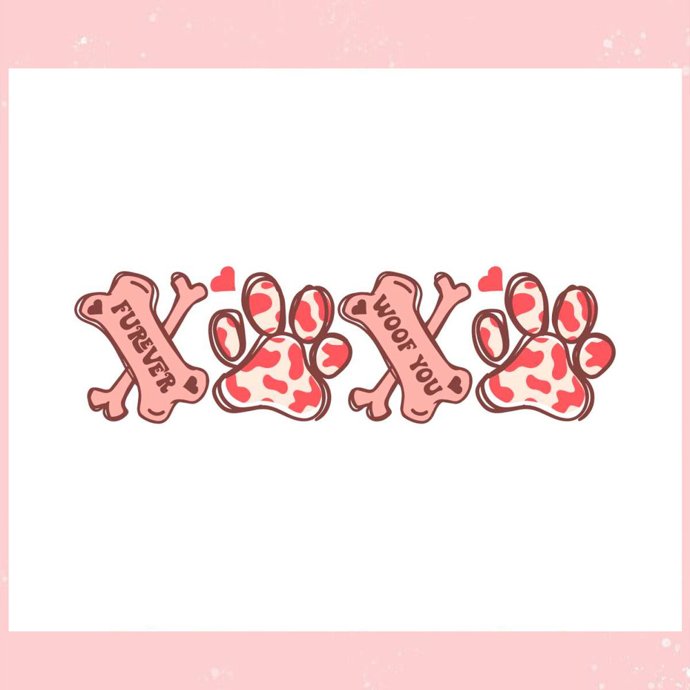 Dog Valentine Furever Woof You SVG.jpg