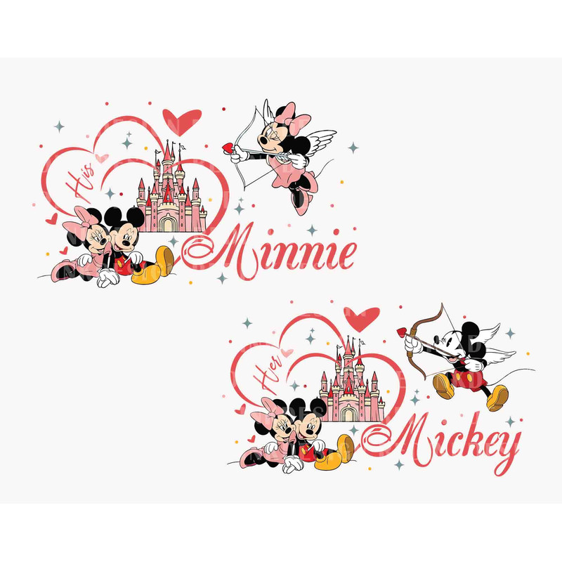 Bundle Valentine Mouse SVG, Mouse Heart Svg, Funny Valentine's Day, Valentine's Day, Magical Valentine Svg, Magical Castle, Instant Download.jpg
