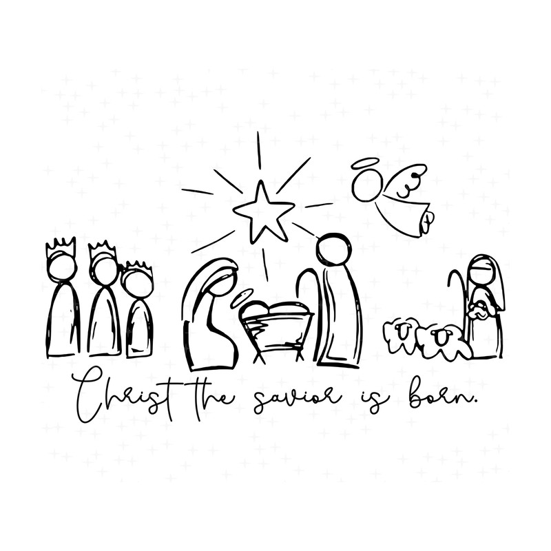 christ the savior is born svg, christ the savior is born t-shirt, true story holy family png, silent night svg file, a thrill for hope svg.jpg