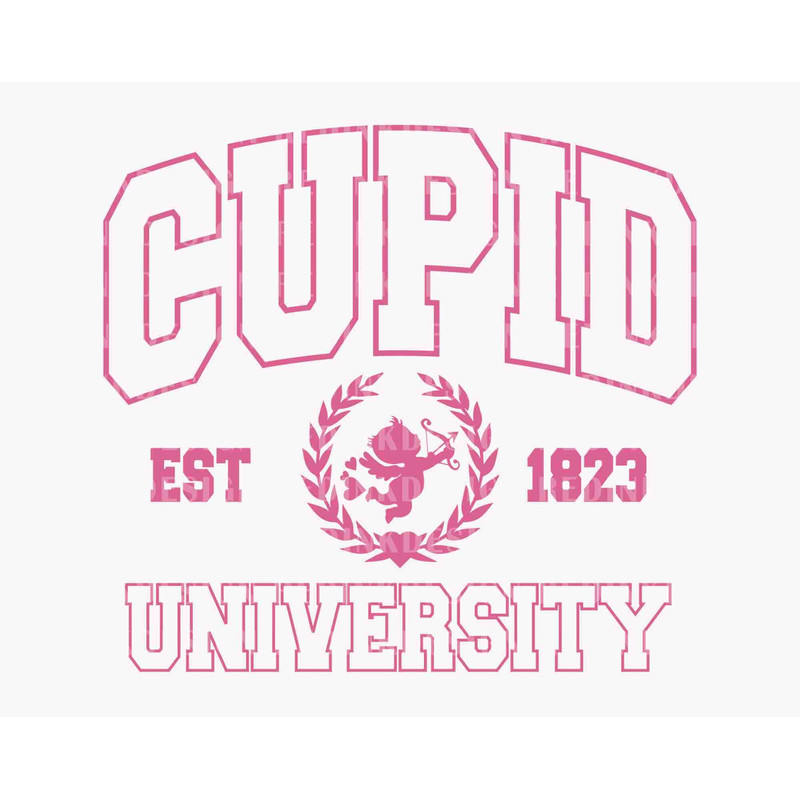 Cupid University SVG, Valentine Svg, Funny Valentine's Day, Valentine's Day Svg, Cupid Vibes Svg, Cute Valentine, Valentines Shirt SVG File.jpg