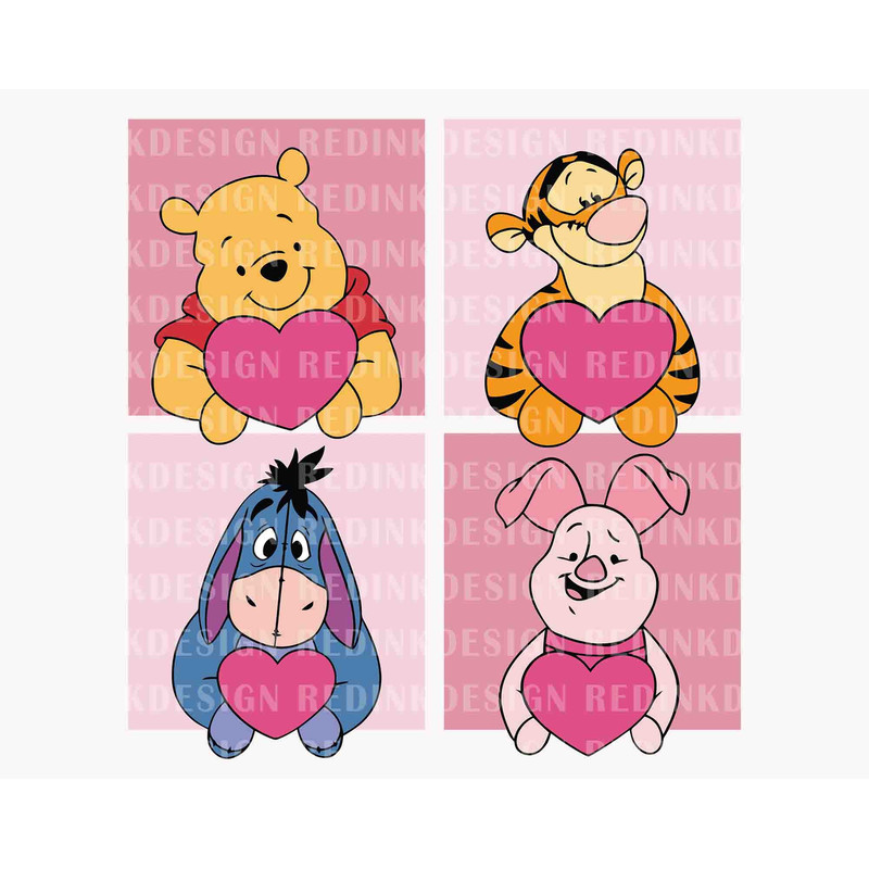 Valentine's Day SVG, Happy Valentine's Day Svg, Valentines Bear And Friends Svg, Retro Valentines Svg, Xoxo Valentines, Valentines Heart Svg.jpg