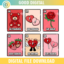 bad bunny valentine loteria svg png,valentine day svg,valentine day 2024, happy valentine,couple