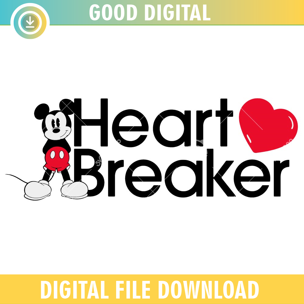 Disney Mickey Valentine Heartbreaker SVG PNG.jpg