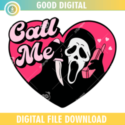 ghostface call me valentine svg png,valentine day svg,valentine day 2024, happy valentine,couple