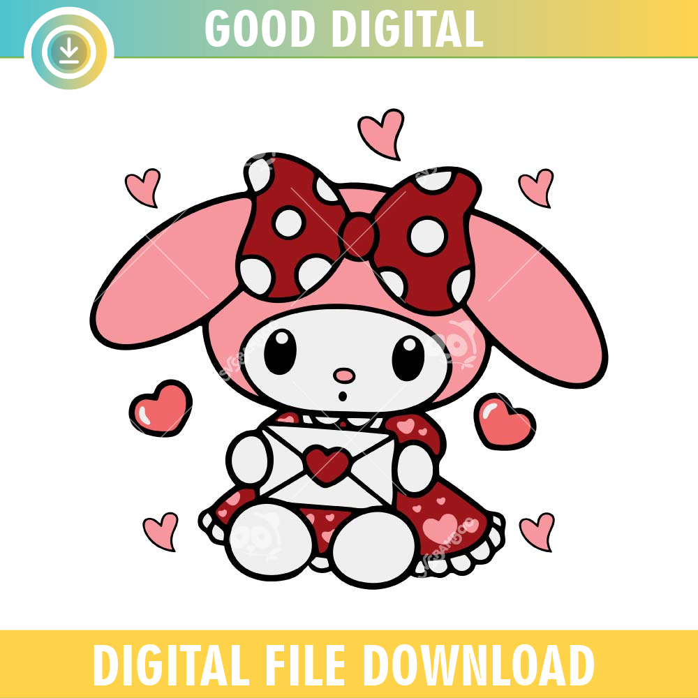Kawaii My Melody Valentine SVG PNG.jpg