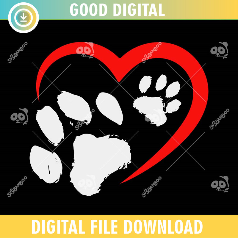 Valentines Day Heart Paws SVG PNG.jpg