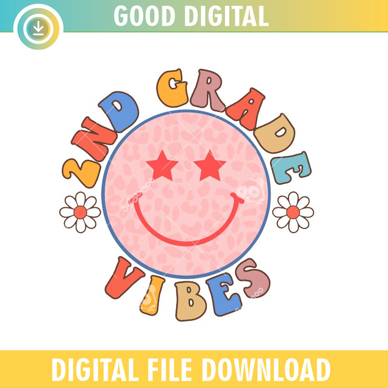 2nd Grade Vibes Smiley Leopard SVG PNG.jpg