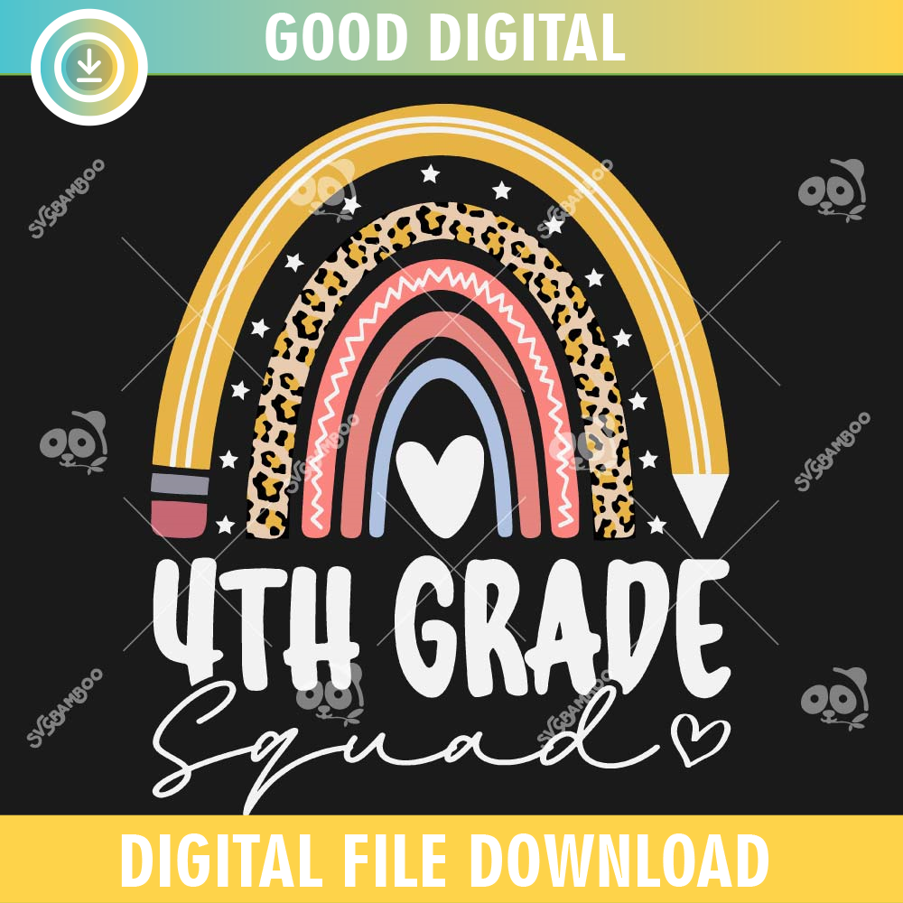 4th Grade Squad Leopard Rainbow SVG PNG.jpg