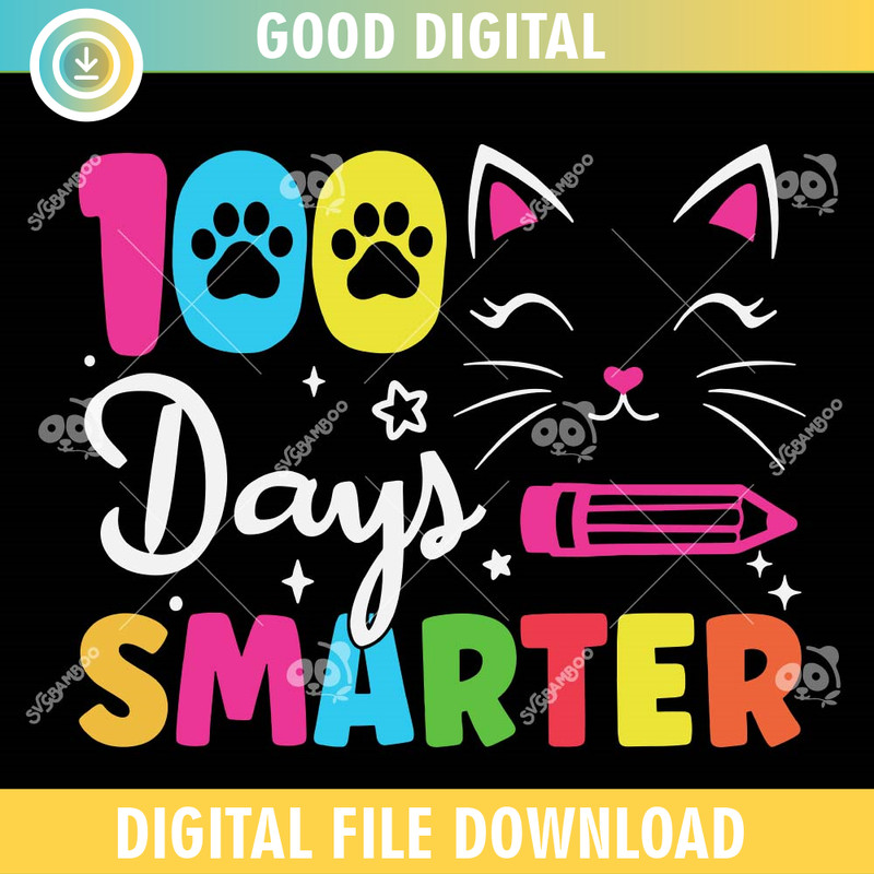 Cats 100th Day Of School SVG PNG.jpg