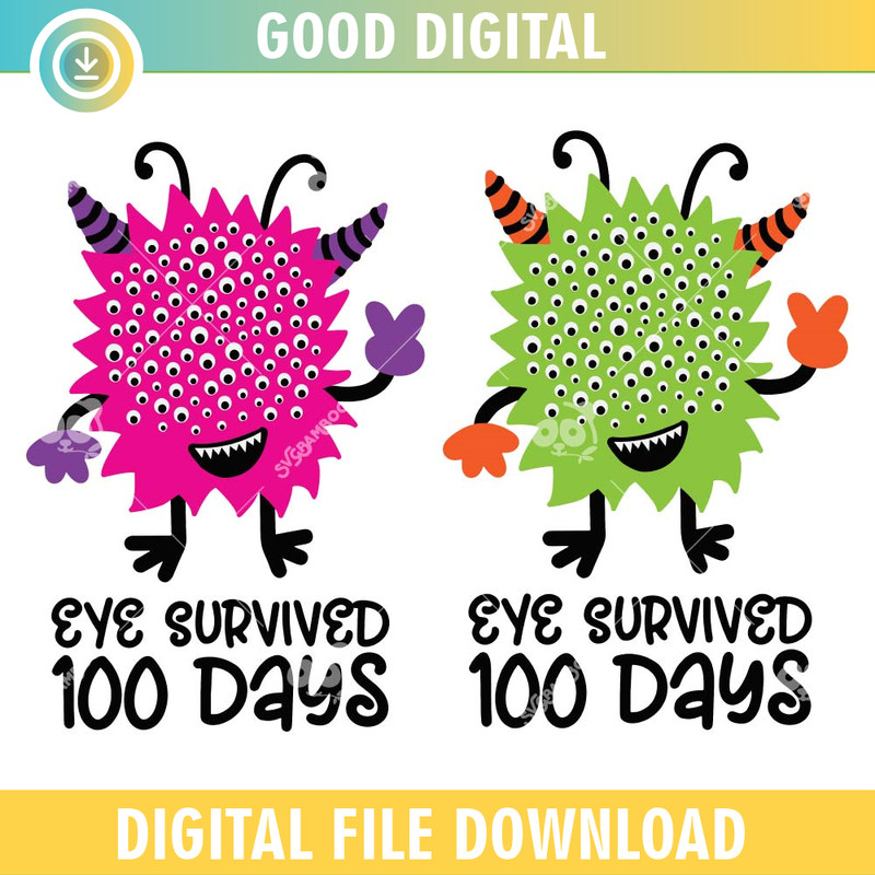Eye Survived 100 Days Of School SVG.jpg