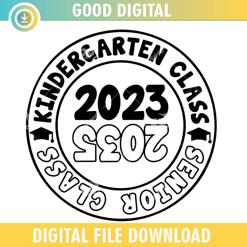 Kindergarten Graduation Class Of 2023 SVG PNG.jpg