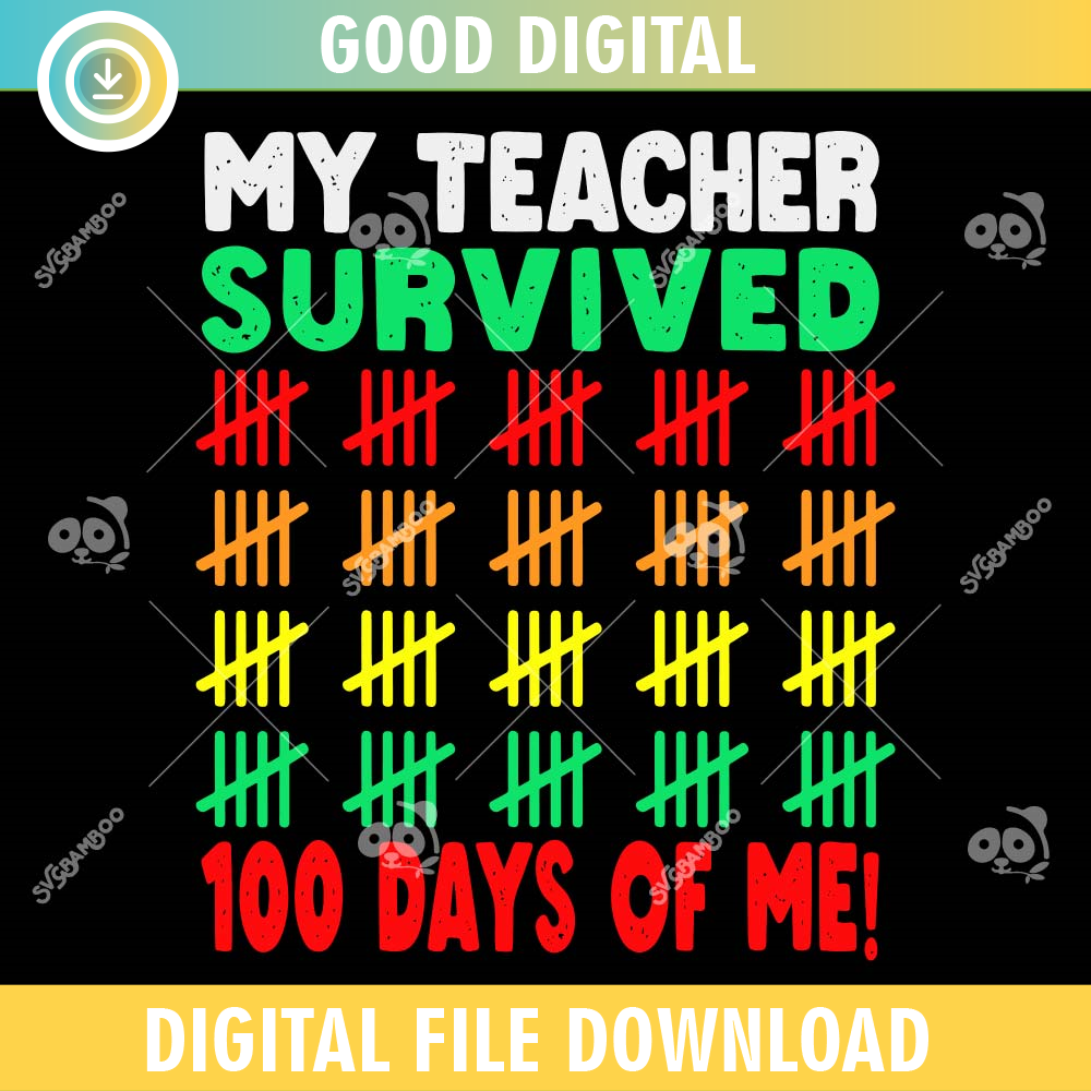 My Teacher Survived 100 Days Of Me SVG PNG.jpg