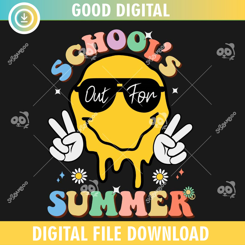 Schools Out For Summer Smiley Face SVG PNG.jpg