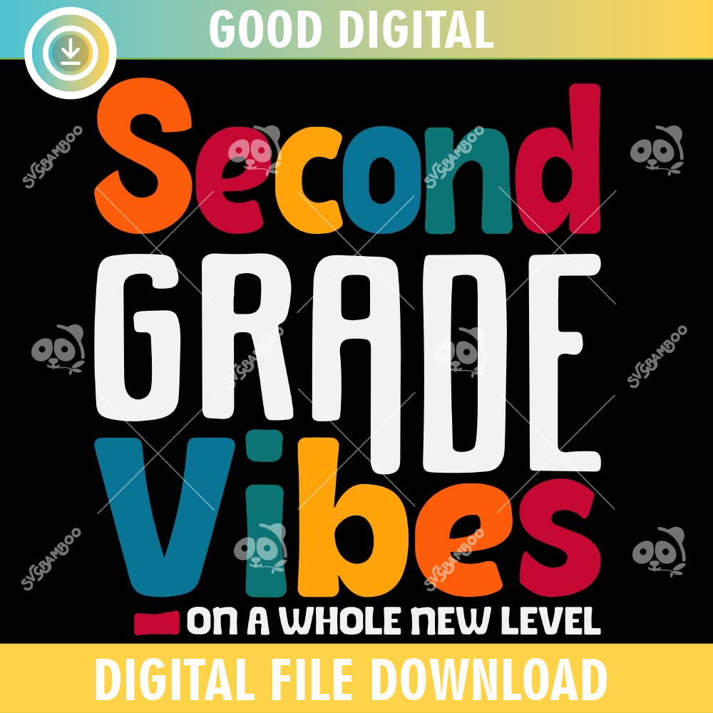 Second Grade Vibes Vintage SVG PNG.jpg