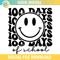 Smiley Face 100 Days Of School SVG PNG.jpg