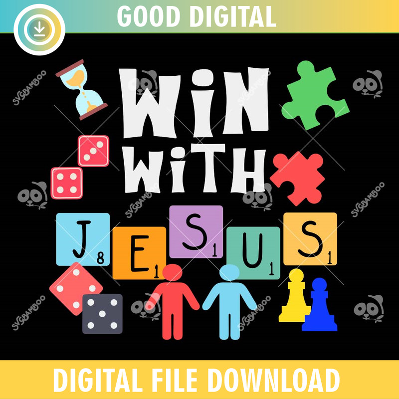 Win With Jesus SVG PNG, Vacation Bible School.jpg
