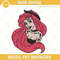 Ariel Tattoo Embroidery Designs, Punk Little Mermaid Embroidery Files.jpg