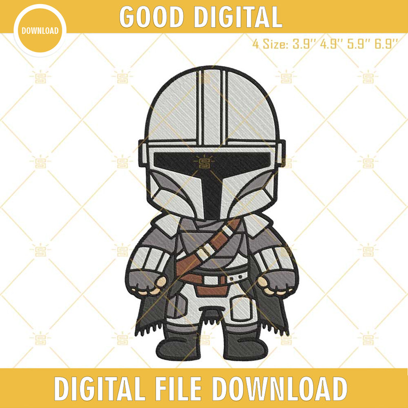 Baby Boba Fett Embroidery Design, Star Wars Mandalorian Embroidery File.jpg