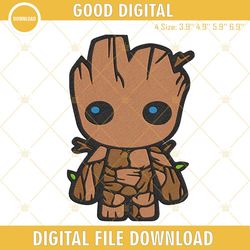 Baby Groot Machine Embroidery Designs, Guardians Of The Galaxy Embroidery Pattern Files, Embroidery Design,Embroidery De