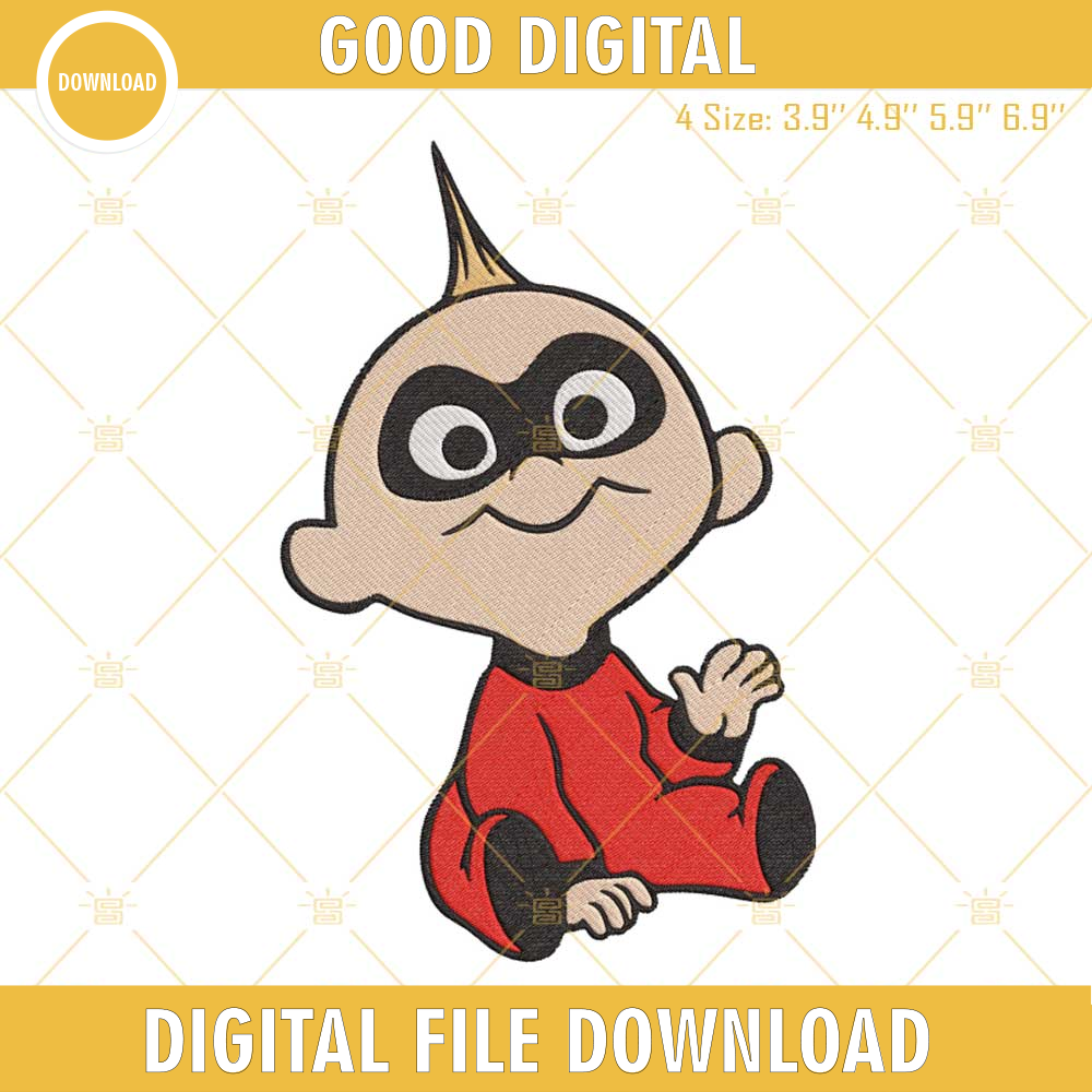 Baby Jack Jack Parr Embroidery Files, Incredibles Disney Embroidery Files.jpg