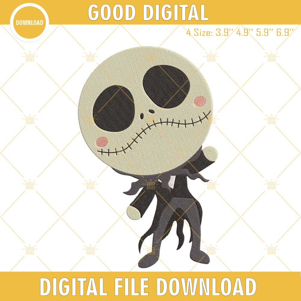 Baby Jack Skellington Embroidery Designs, Nightmare Before Christmas Machine Embroidery Files.jpg
