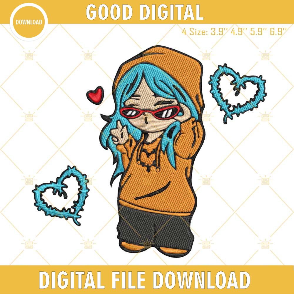 Baby Karol G Machine Embroidery Design File, Karol G Embroidery Pattern.jpg