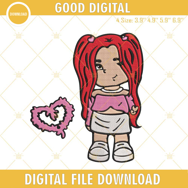 Baby Karol G Red Hair Embroidery Designs Files.jpg