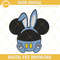 Baby Mickey Mouse Bunny Embroidery Designs, Happy Easter Embroidery Files.jpg