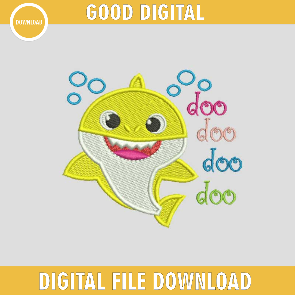 Baby Shark Embroidery Design, Baby Shark Doo Doo Doo Doo Embroidery Files.jpg