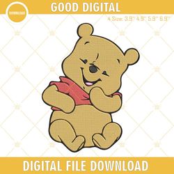 baby winnie the pooh embroidery designs, embroidery design,embroidery design svg, embroidery