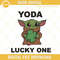 Baby Yoda Lucky One Embroidery Designs, Baby Yoda St Patricks Day Embroidery Files.jpg