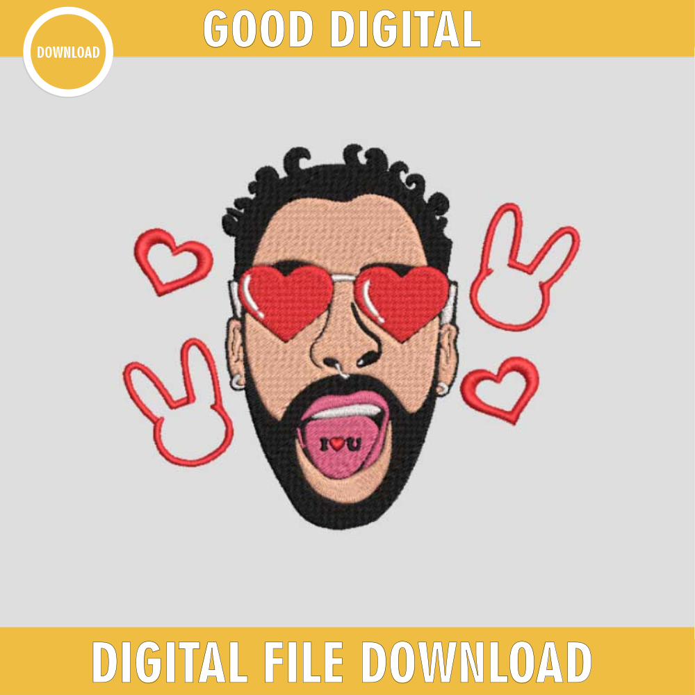 Bad Bunny Embroidery Designs, Bad Bunny Embroidery, Bad Bunny Embroidery Digital Download.jpg