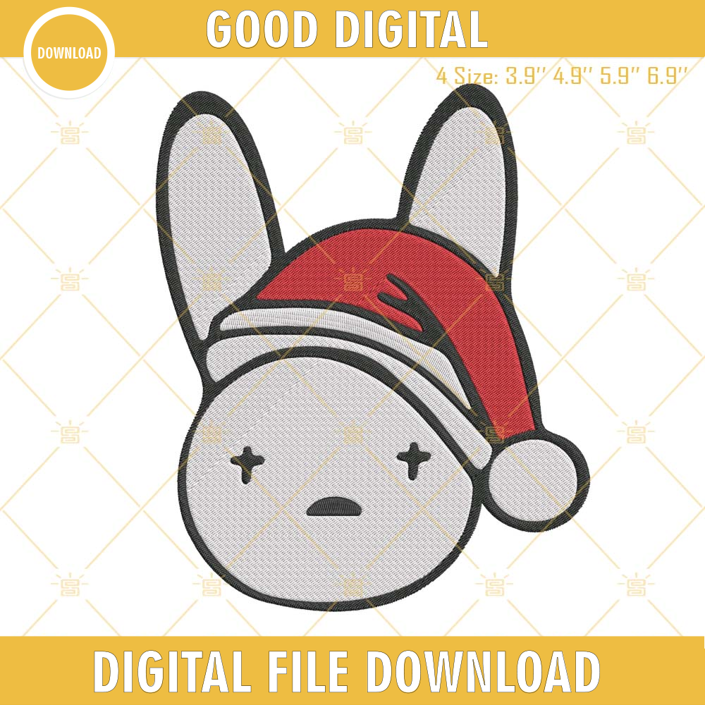 Bad Bunny Logo Christmas Machine Embroidery Designs.jpg