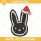 Bad Bunny Santa Hat Christmas Embroidery Designs.jpg