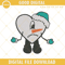 Bad Bunny Snowman Christmas Embroidery Design File.jpg