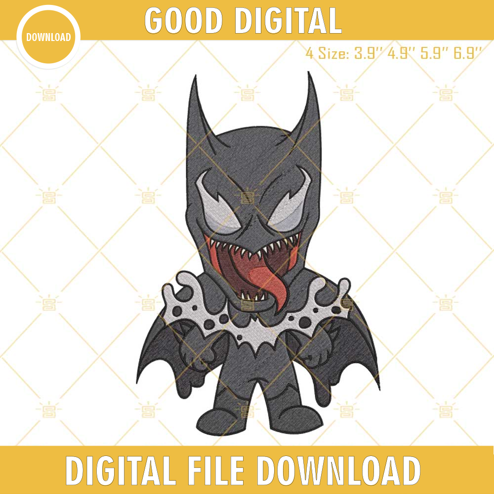 Batman Venom Machine Embroidery Design, Halloween Batman Embroidery File.jpg