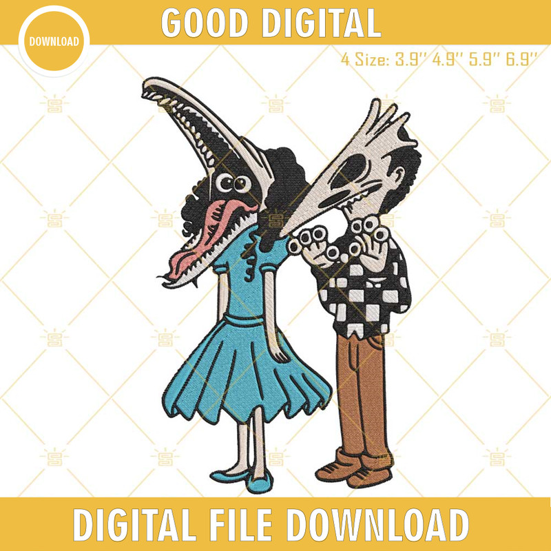Beetlejuice Embroidery Files, Never Trust The Living Embroidery Designs.jpg