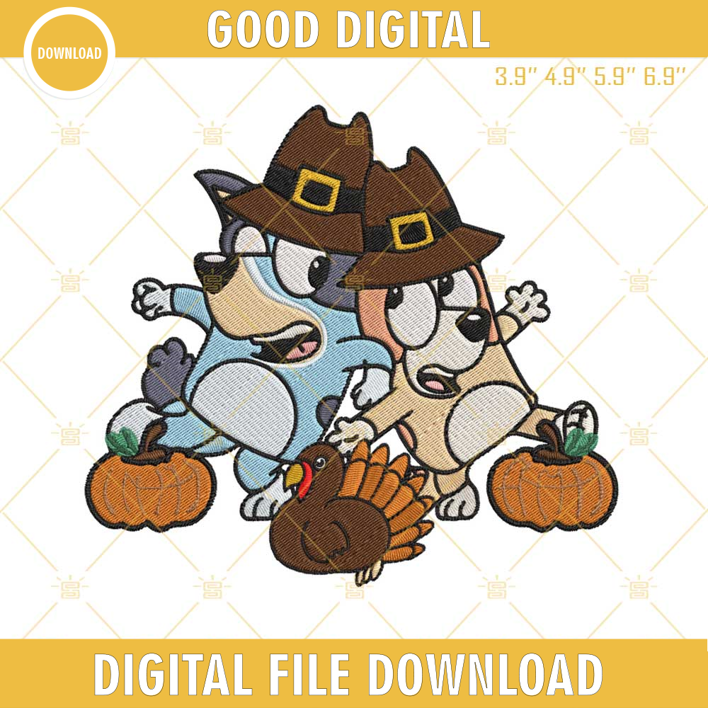 Bluey And Bingo Thanksgiving Embroidery Design Files.jpg