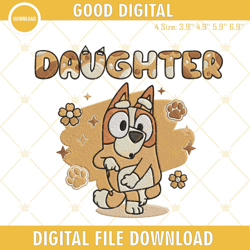 bluey bingo daughter embroidery designs, bingo heeler embroidery files, embroidery design,embroidery design svg, embroid