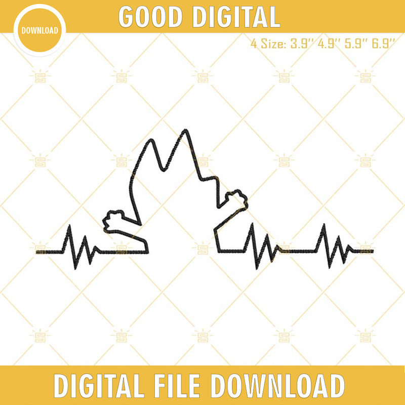 Bluey Heartbeat Embroidery Design, Blue Heeler Puppy Embroidery File.jpg