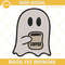 Boo Ghost Drinking Coffee Halloween Embroidery Designs.jpg