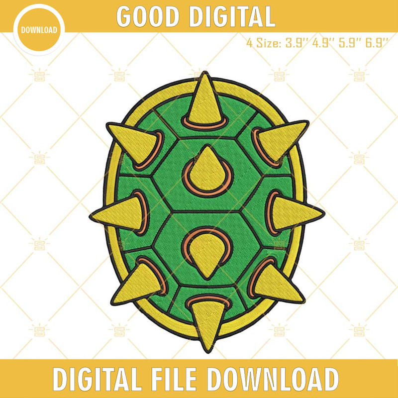 Bowser Shell Embroidery Files, King Bowser Koopa Mario Embroidery Designs.jpg